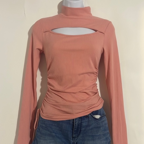 Peach Love California Tops - Peach Love California Fitted Turtle Neck Top! (NWOT)